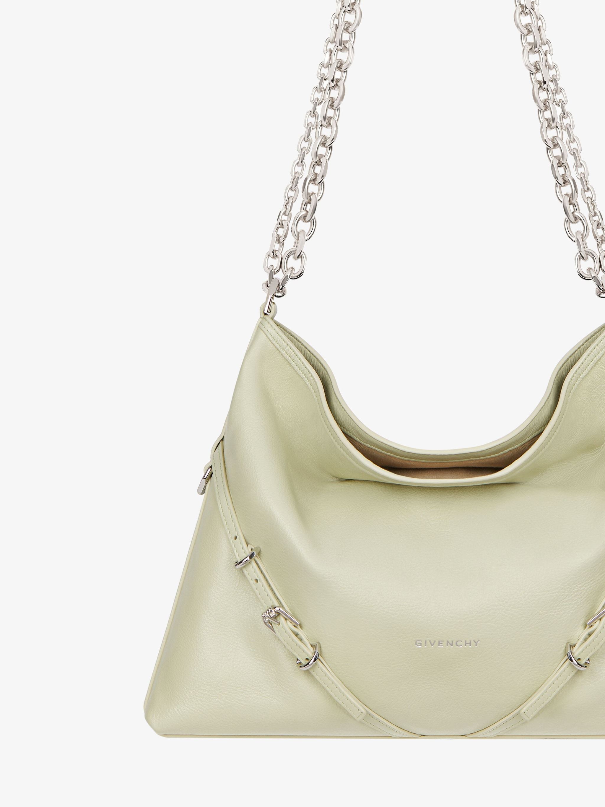 Givenchy Medium Voyou Leather Shoulder Bag In Nude