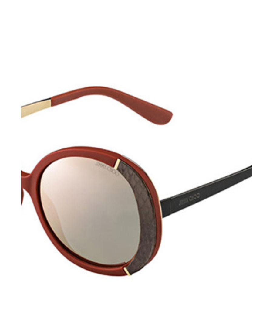 Jimmy Choo Logo Sunglasses In Multicolor
