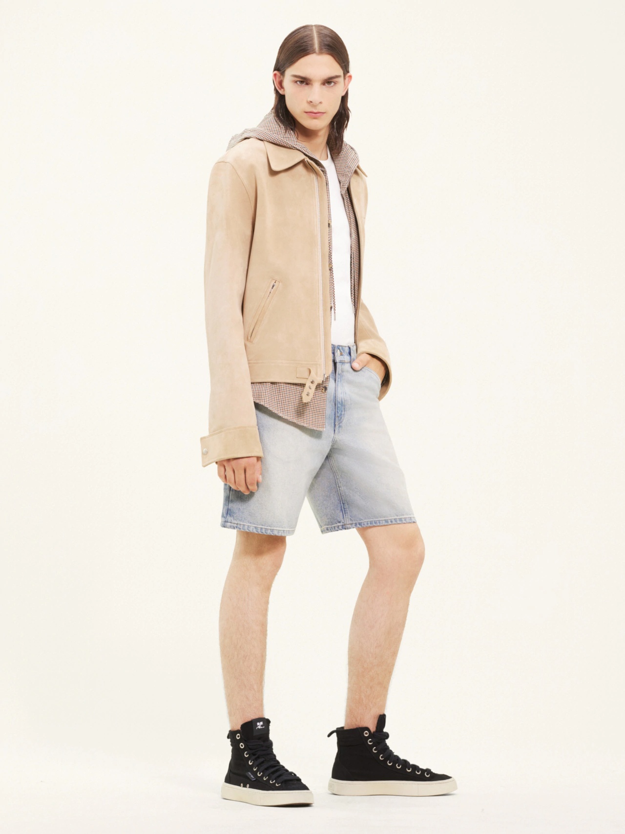 Courrèges Sailor Bermuda Shorts In White