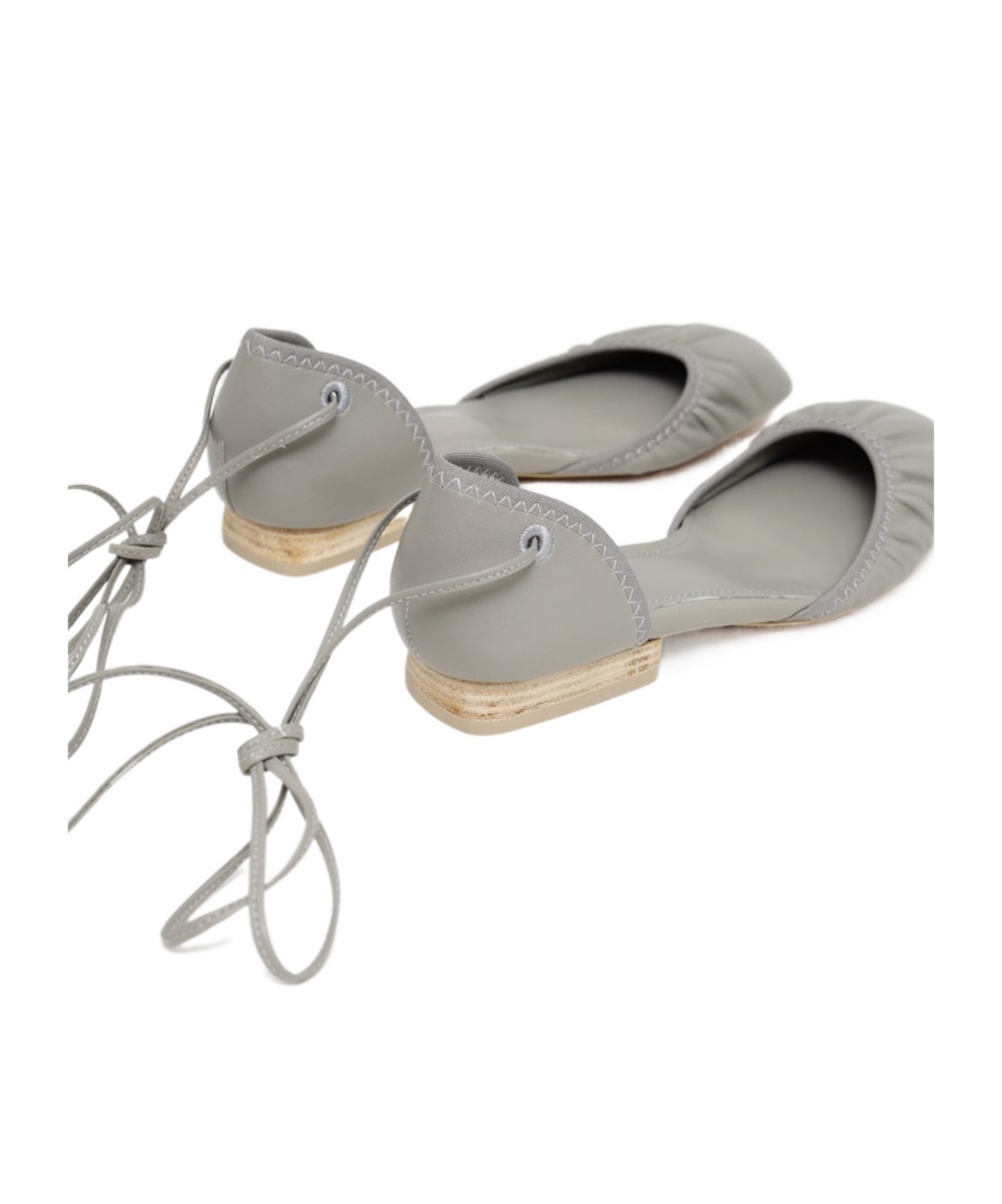 Lemaire Gray Micro Ballerina Heeled Sandals In Gray