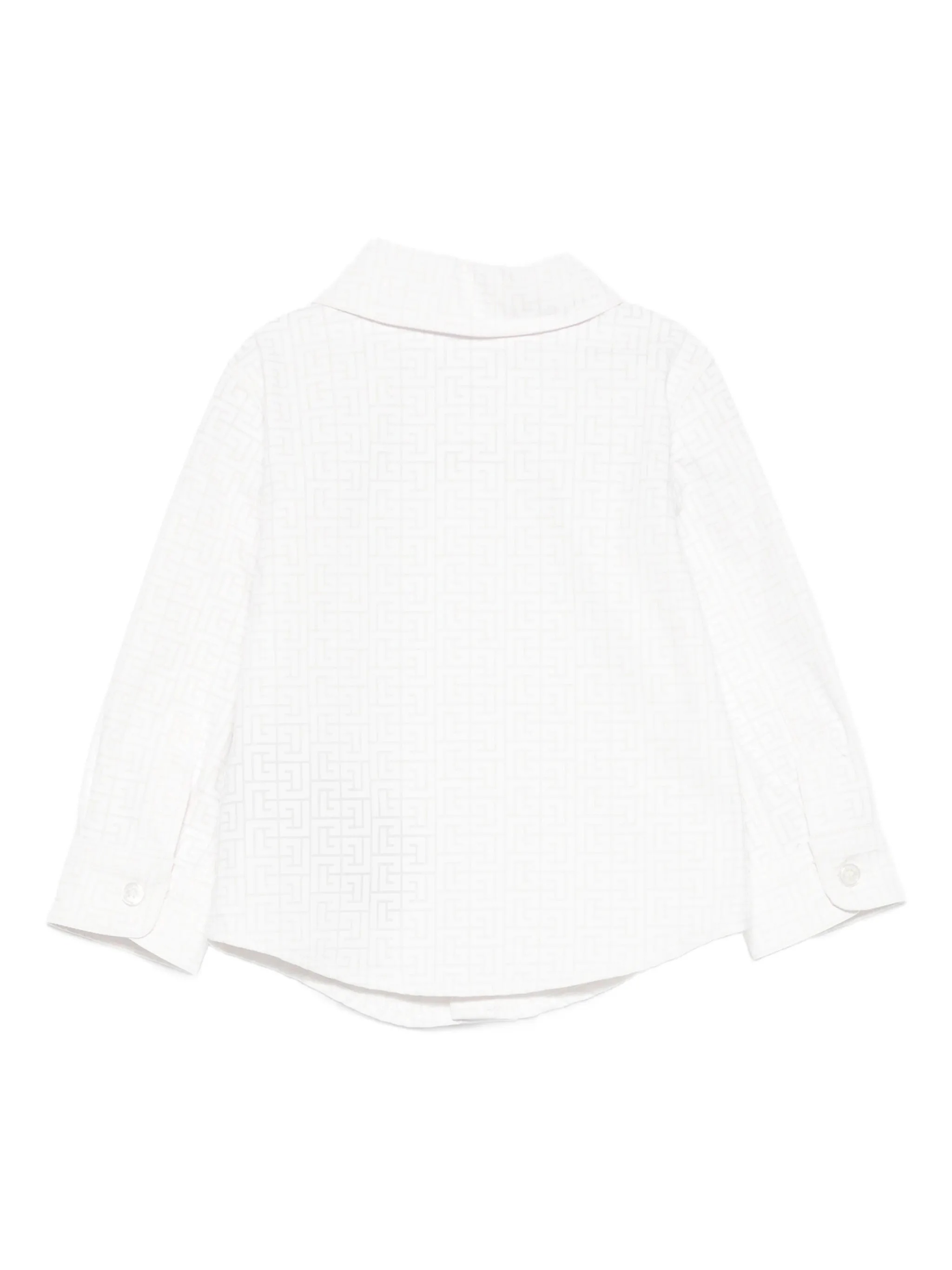 Balmain Geometric-pattern Shirt In White