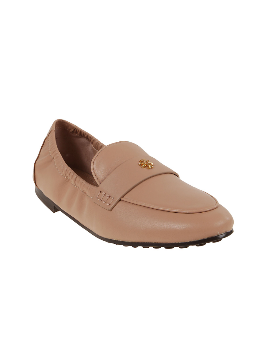 Tory Burch Blush-pink Loafers In Brown