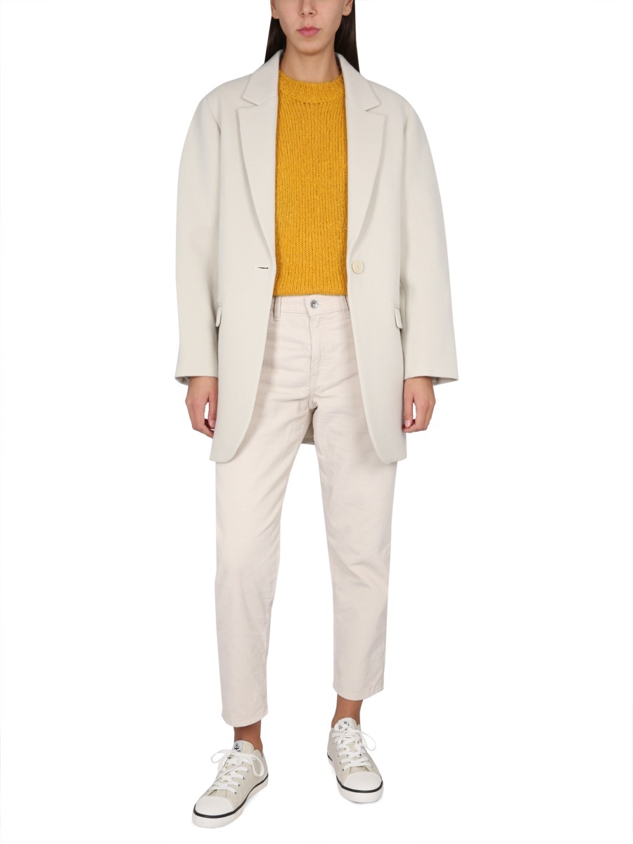 Isabel Marant Lapel Suit Jacket In White