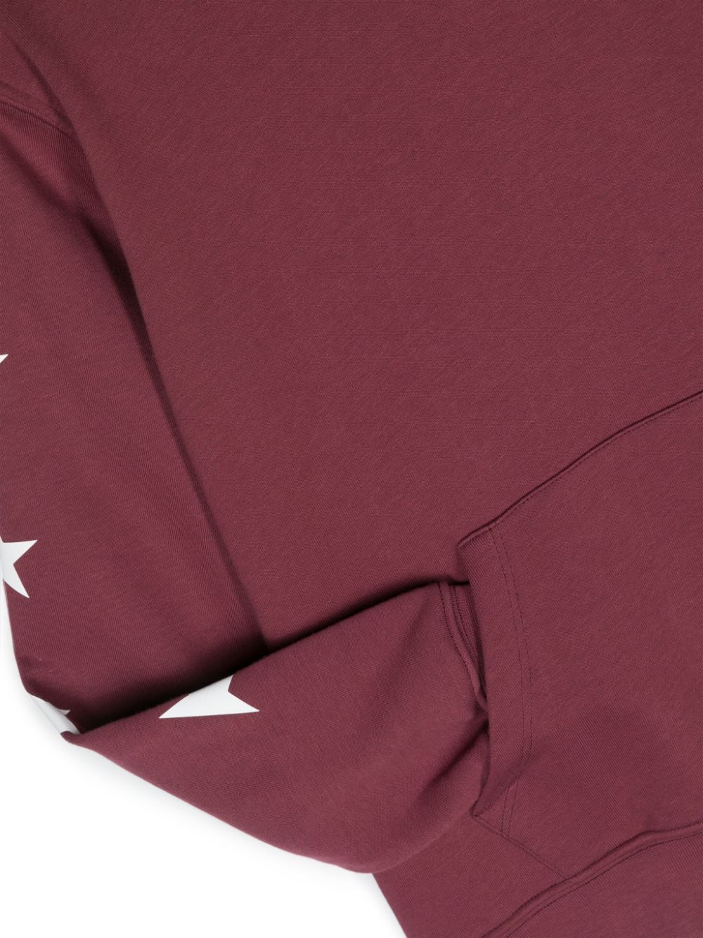 Golden Goose Star-print Drop-shoulder Hoodie In Red
