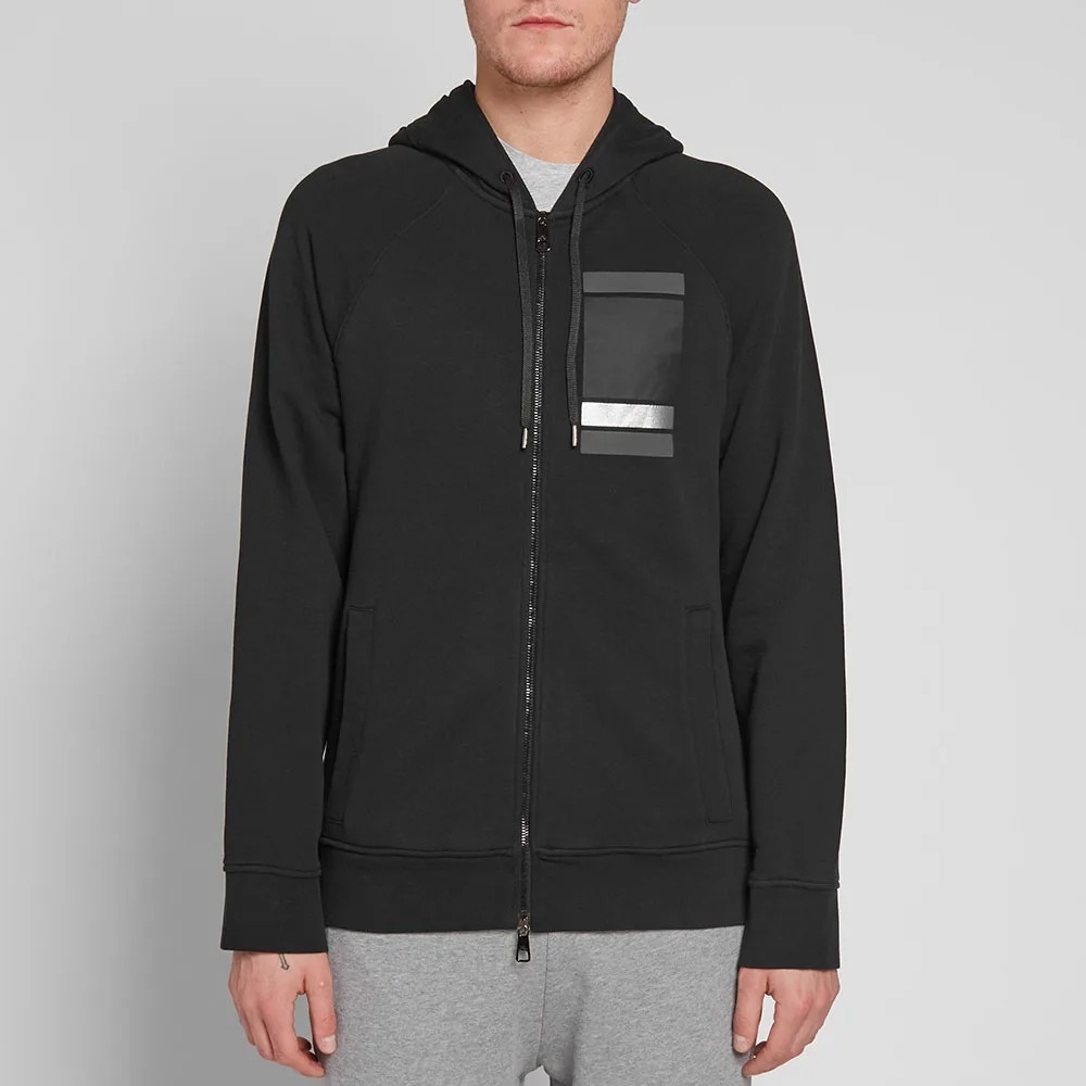 Neil Barrett Long-sleeved Zipper Casual Jacket In Black