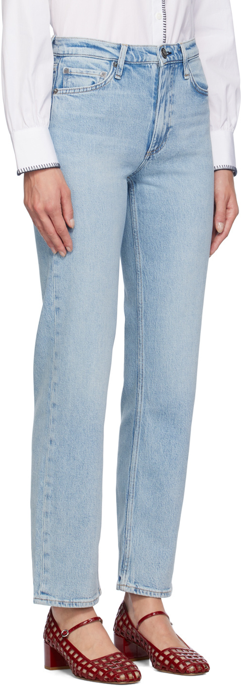 RAG & BONE HARLOW FADED DENIM PANTS