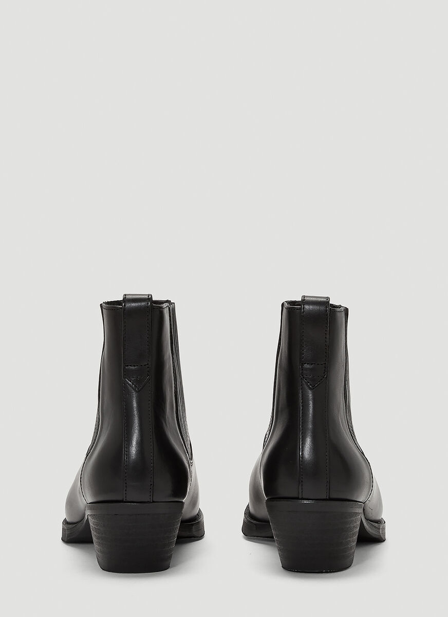 Our Legacy Black Cuban Ankle Boots In Black