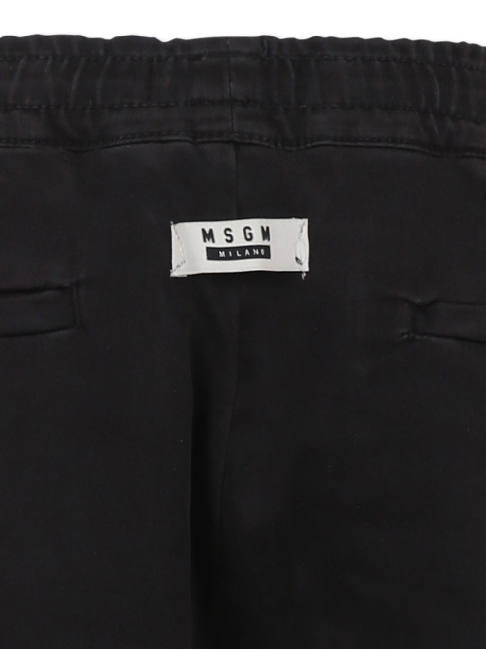 Msgm Elasticated-waist Trousers In Black
