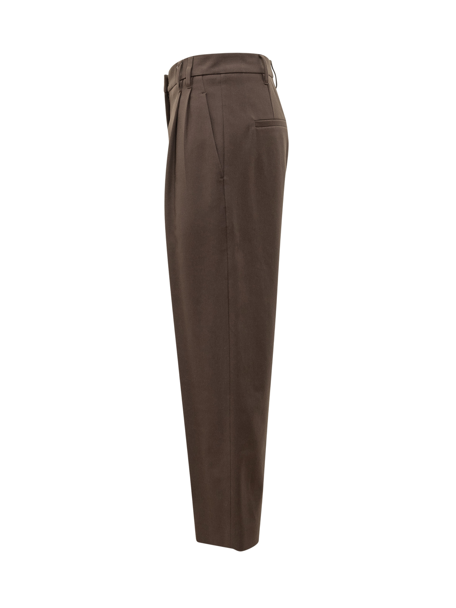 Brunello Cucinelli Pleated-front Trousers In Brown