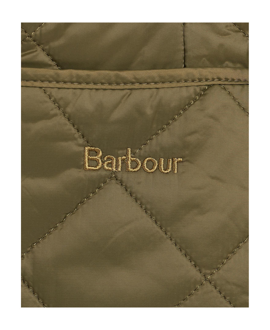 Barbour Diamond-quilted Field Jacket In Green