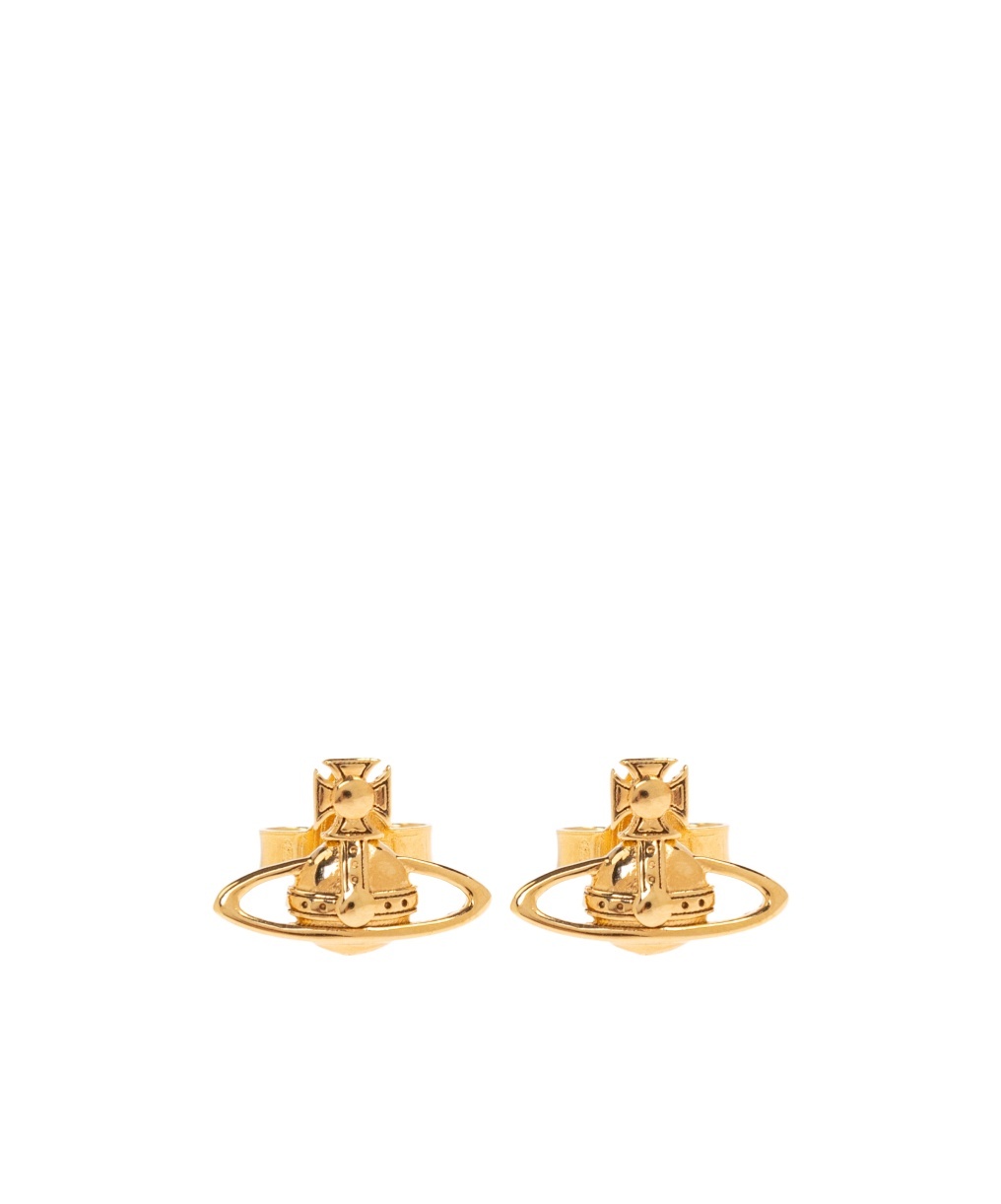 Vivienne Westwood Orb Shaped Earrings In Gold
