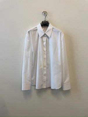 Alexander Mcqueen Cotton Poplin Shirt In Gray