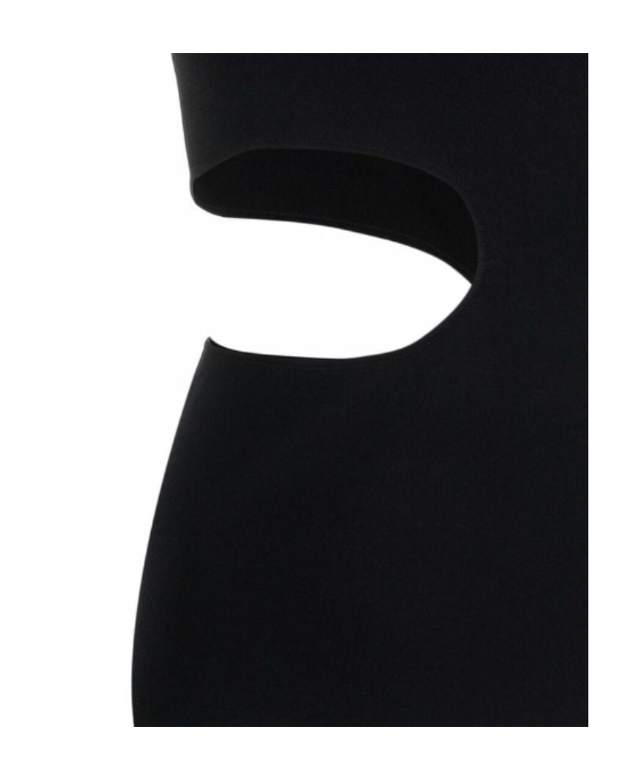 Stella Mccartney Compact Top With Cut Out Details In Black