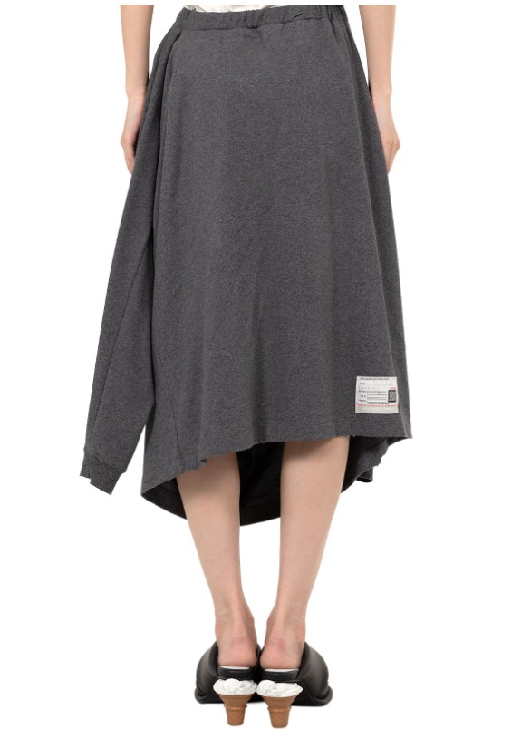 Miharayasuhiro Draped Asymmetrical Skirt In Gray