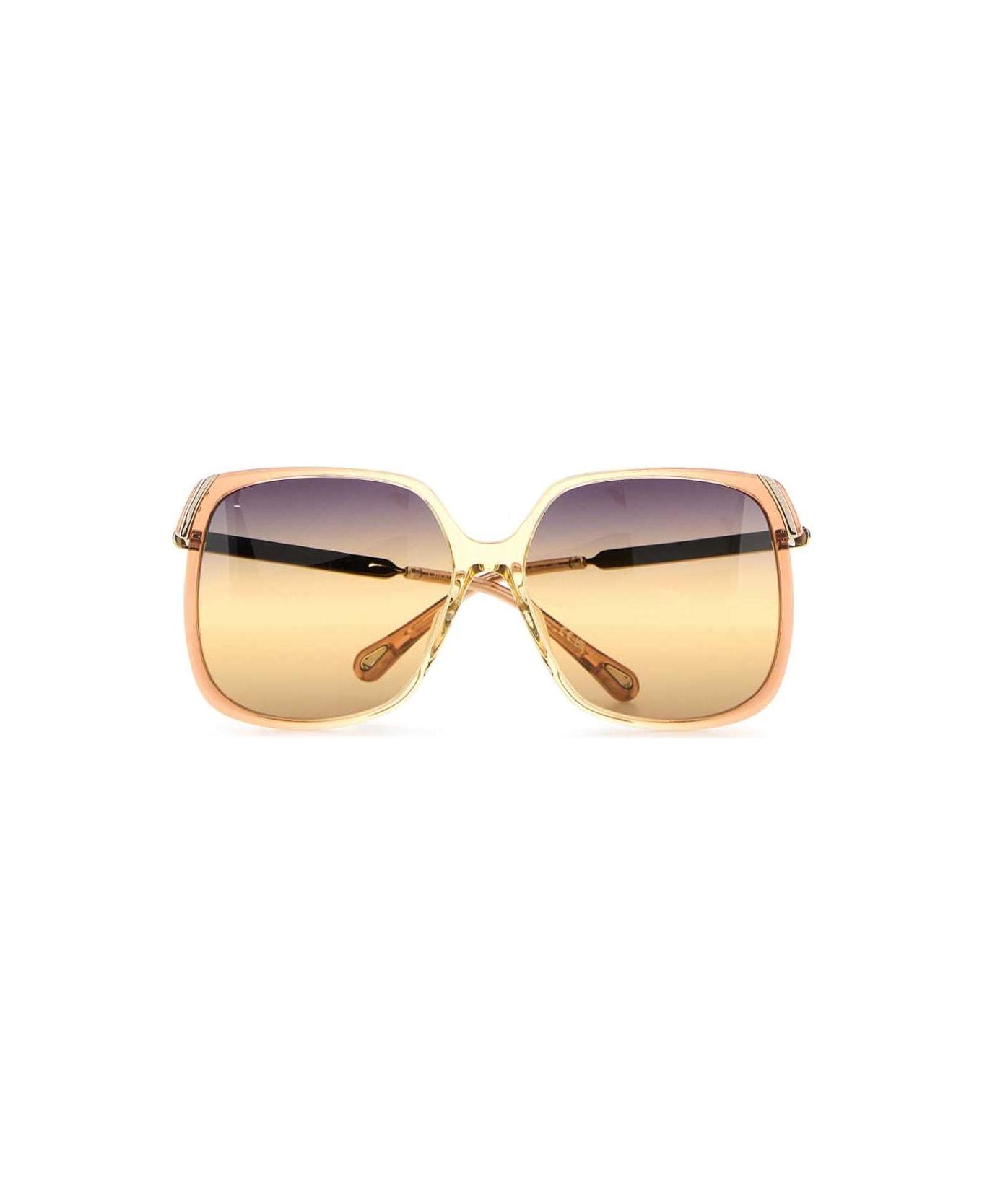Chloé Square Frame Sunglasses Gradient Lenses