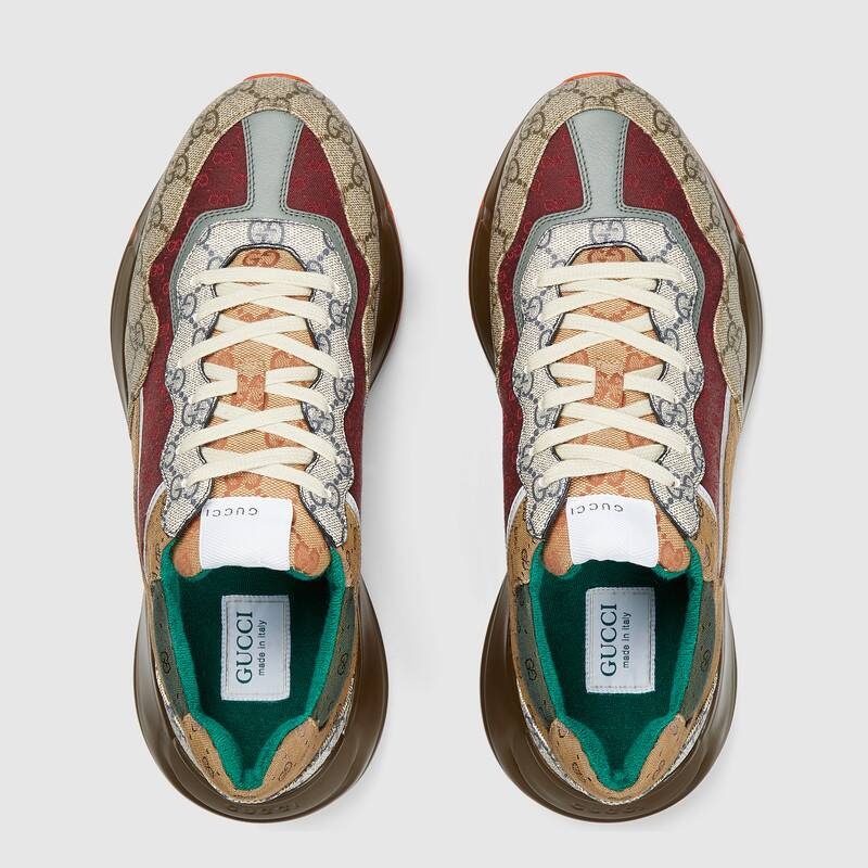 Gucci Gg Rhyton Low-top Sneakers In Multicolor