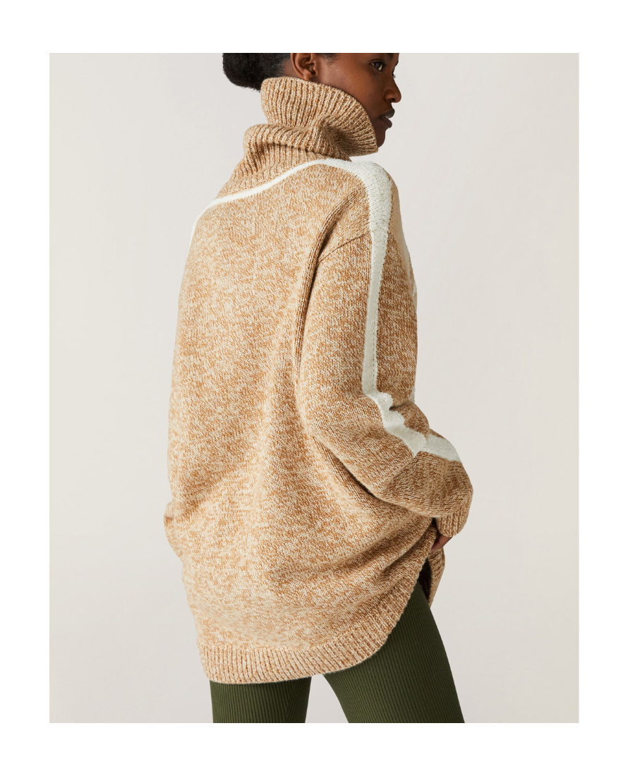 Loro Piana Roll-neck Knitted Jumper In Nude