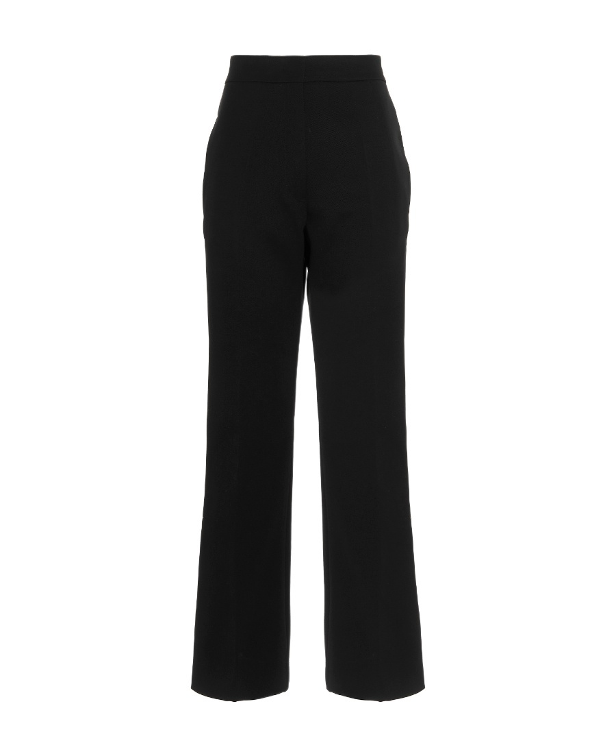 Jil Sander High-waisted Cropped Trousers In Black