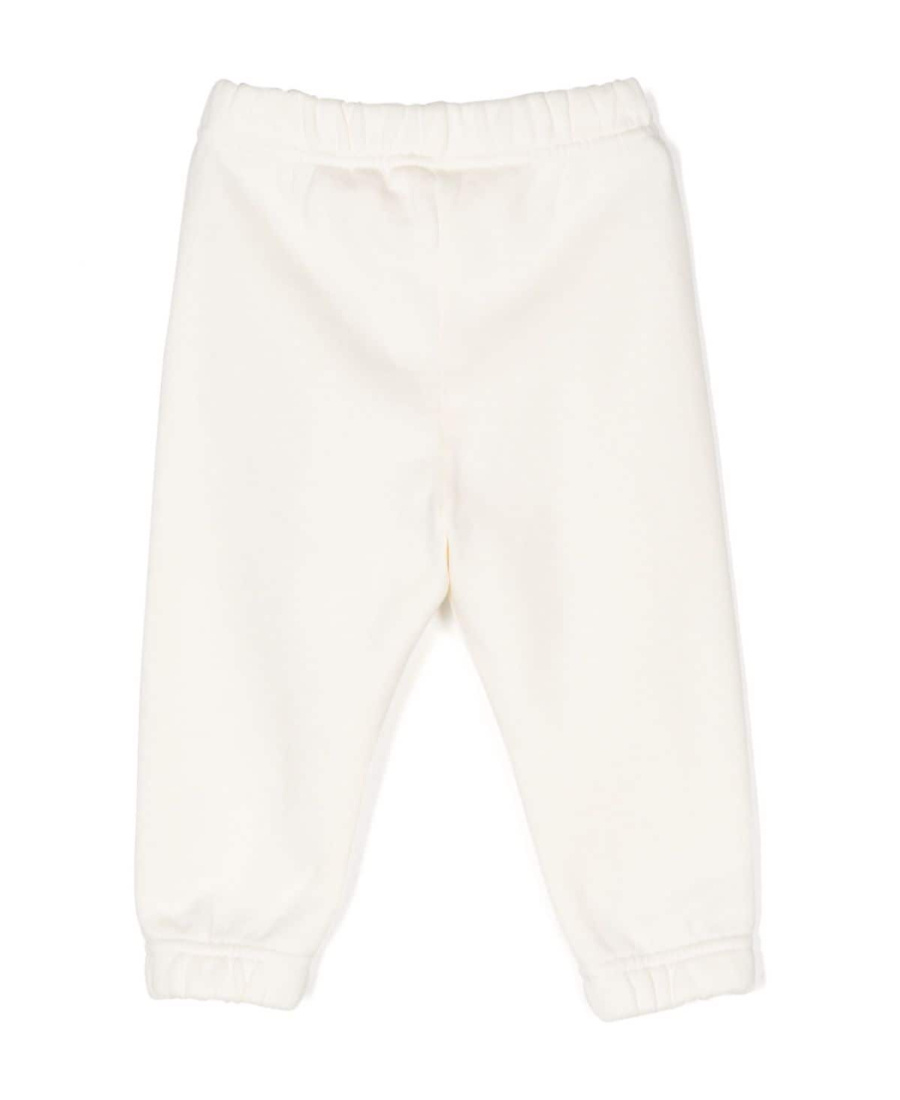 Off-white Logo Printed Casual Pants In White