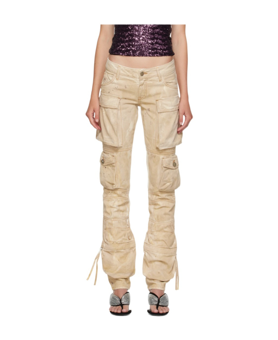 Shop Attico Essie Jeans In Nude