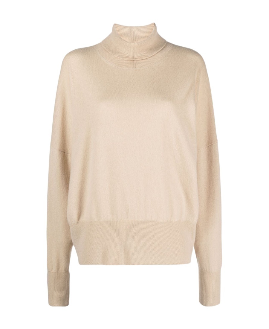 Totême Roll Neck Cashmere Jumper In Nude