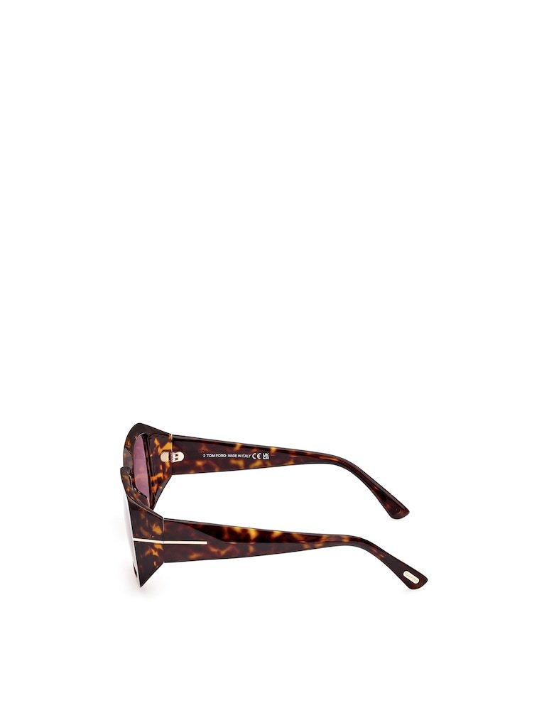 Tom Ford Ryder-02 W Ft1035 52y Square Sunglasses In Pink