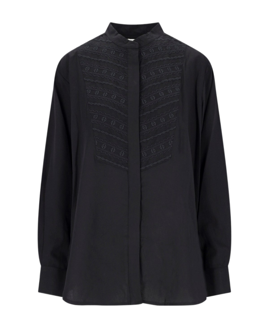 ISABEL MARANT ÉTOILE ISABEL MARANT ÉTOILE BRITTEN EMBROIDERED-DETAILED LONG-SLEEVED SHIRT