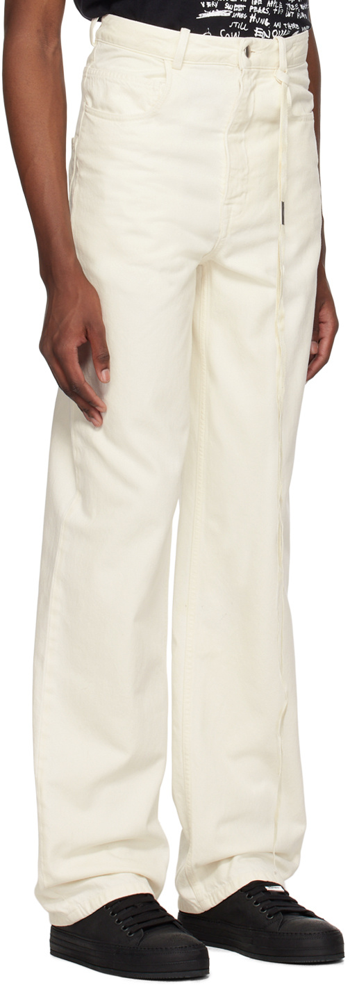 Ann Demeulemeester Off-white Kevin Jeans In White