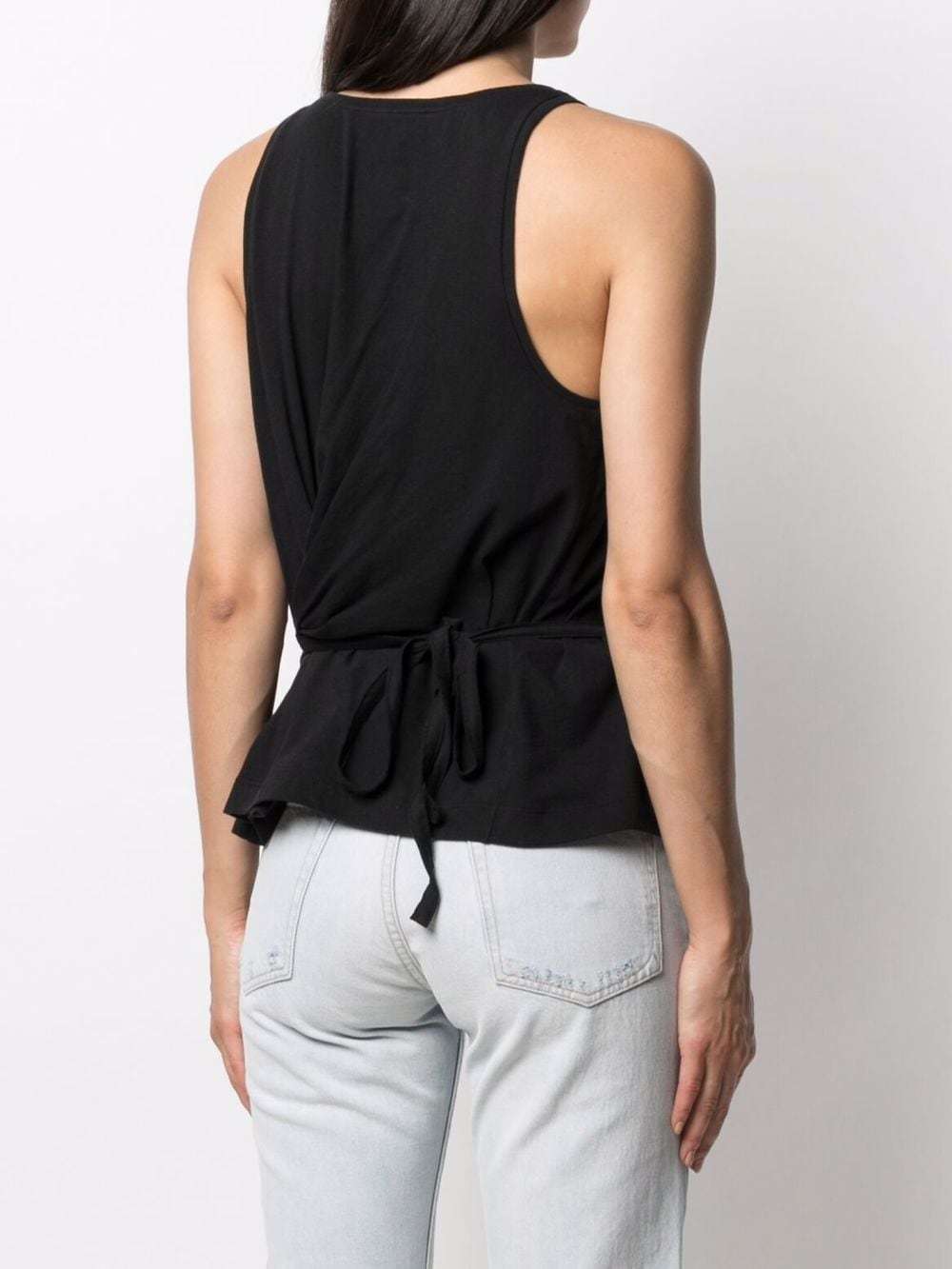 DSQUARED2 TIE-WAIST VEST TOP 