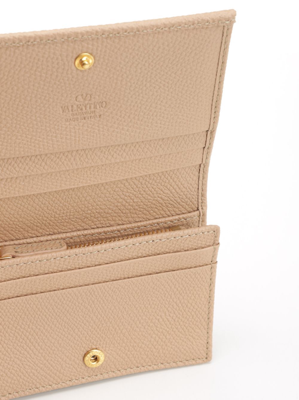 Valentino Vlogo Signature Wallets Rose In Neutral