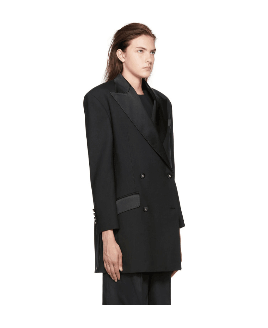 Dolce & Gabbana Double-breasted Blazer In Black