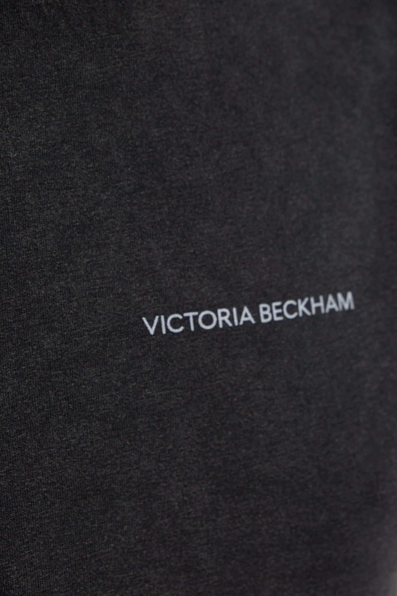 Shop Victoria Beckham Organic Cotton T-shirt In Black