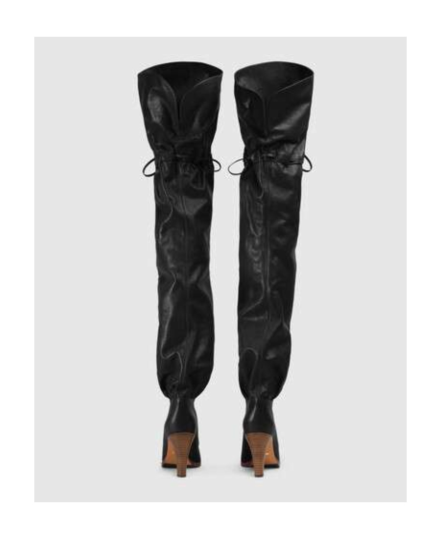 Gucci High-heeled Knee-high Boots In Black