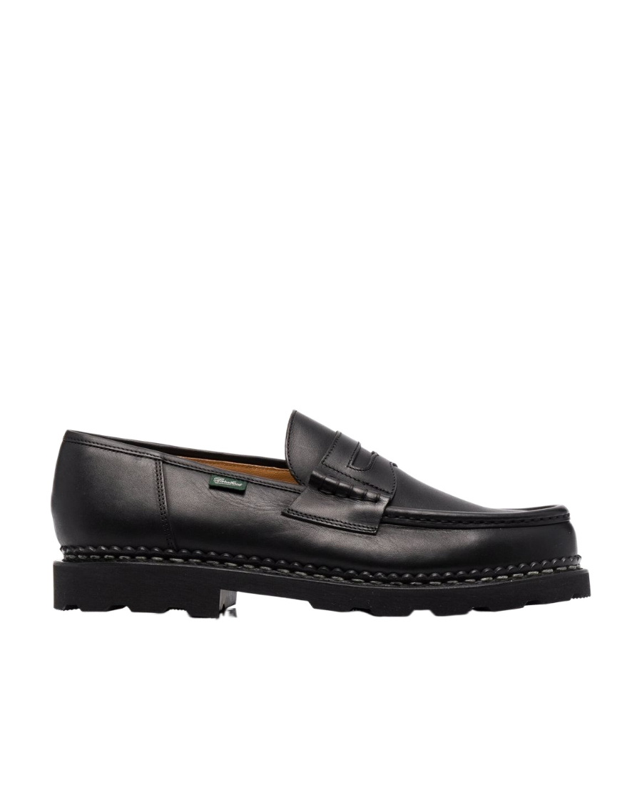 Paraboot Reims Round-headed Loafers In Black