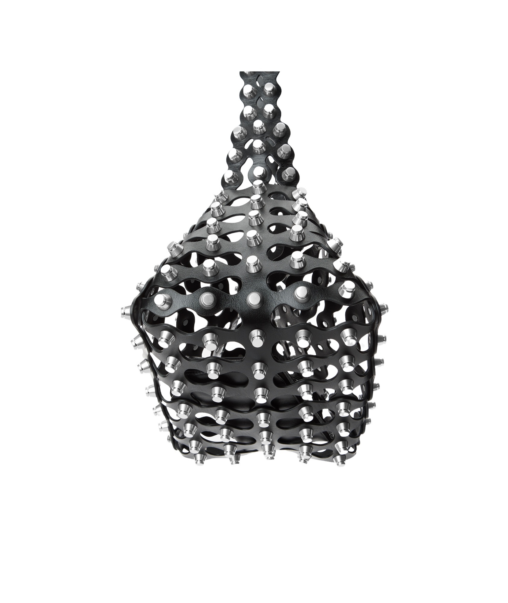 Alexander Wang Omens Rex Medium Studded Leather Shoulder Bag Black In Black