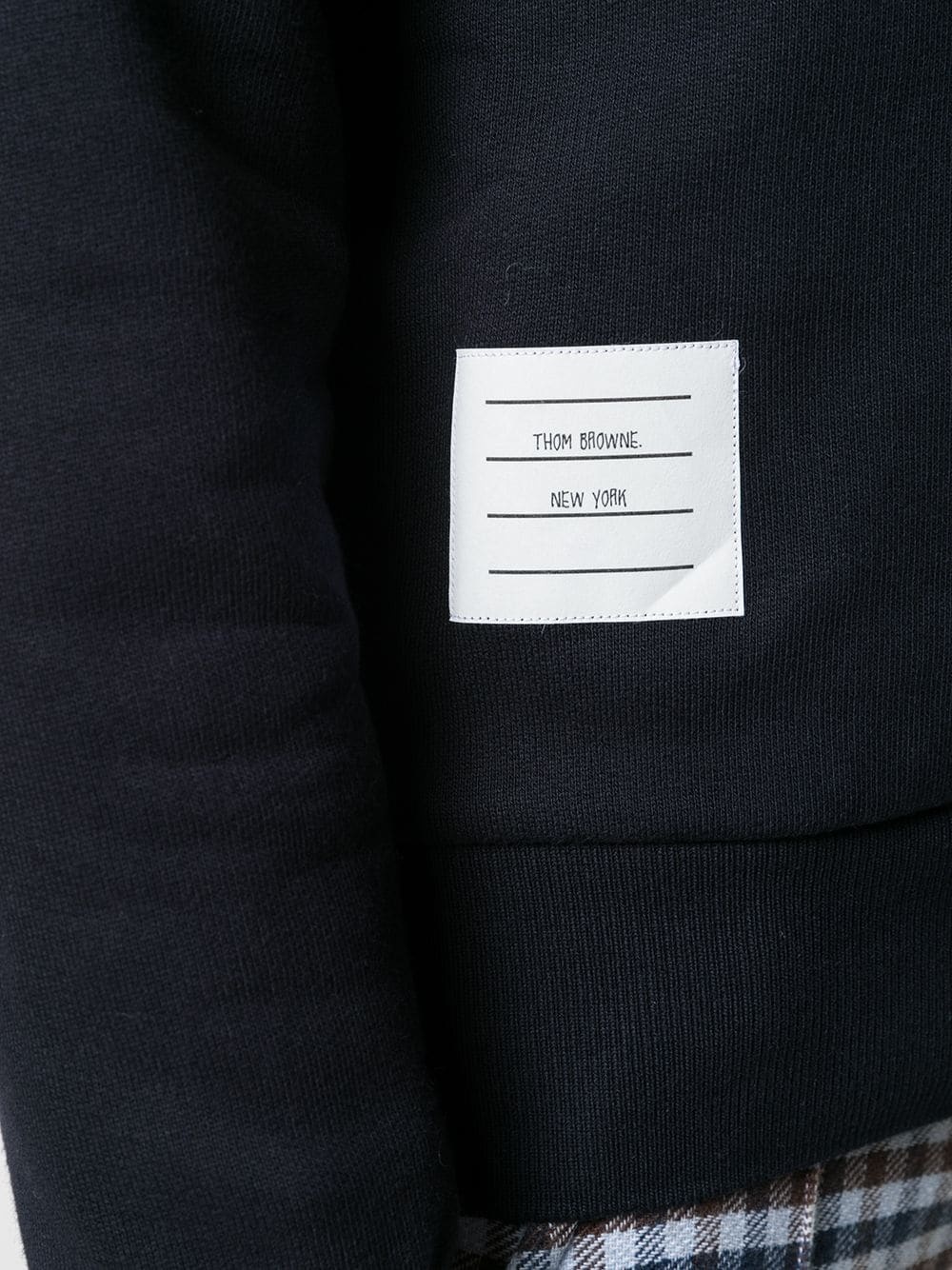 THOM BROWNE THOM BROWNE RWB-STRIPED CREWNECK SWEATSHIRT