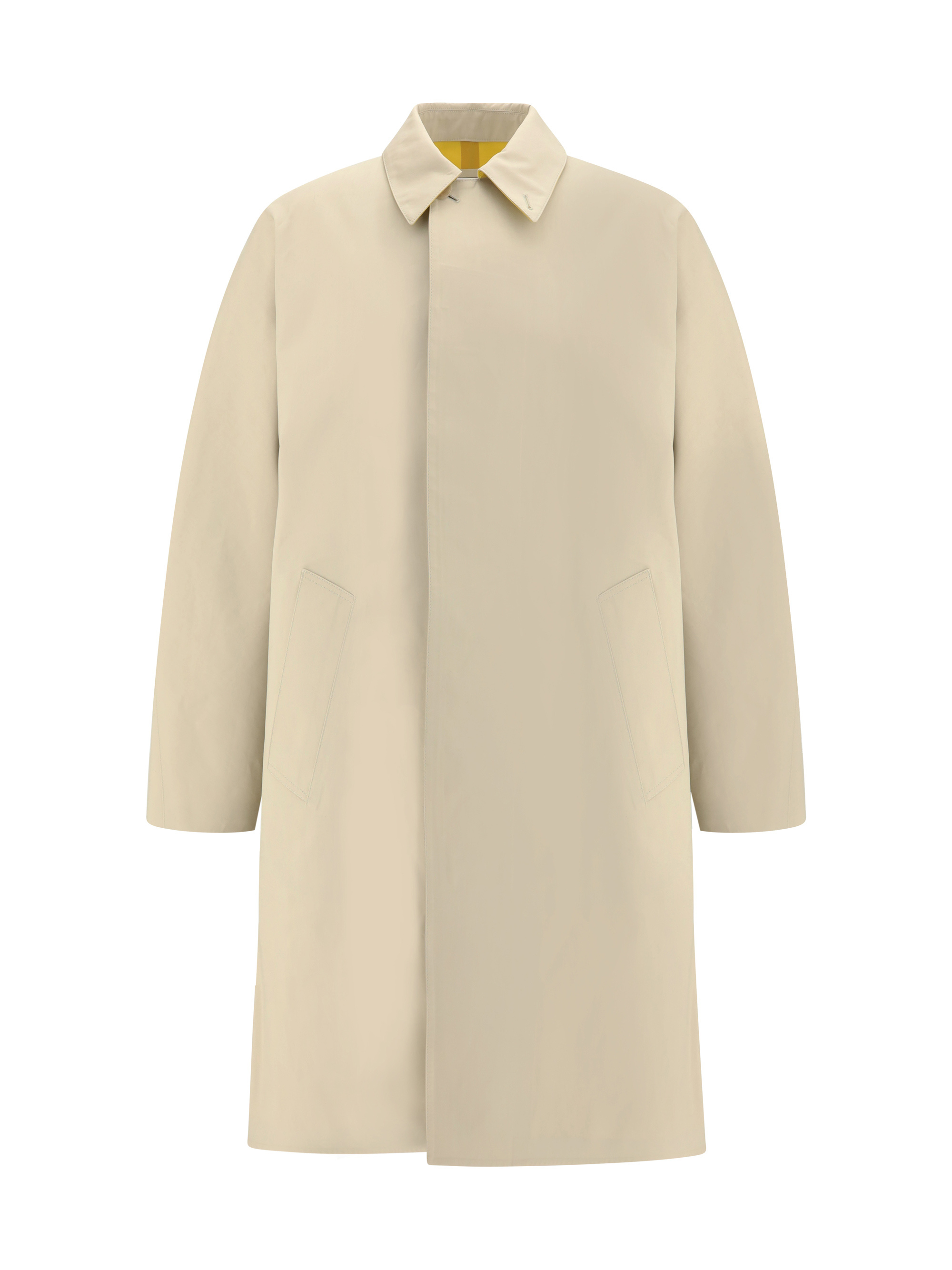 Givenchy Welt-pockets Cotton Trenchcoat In Brown