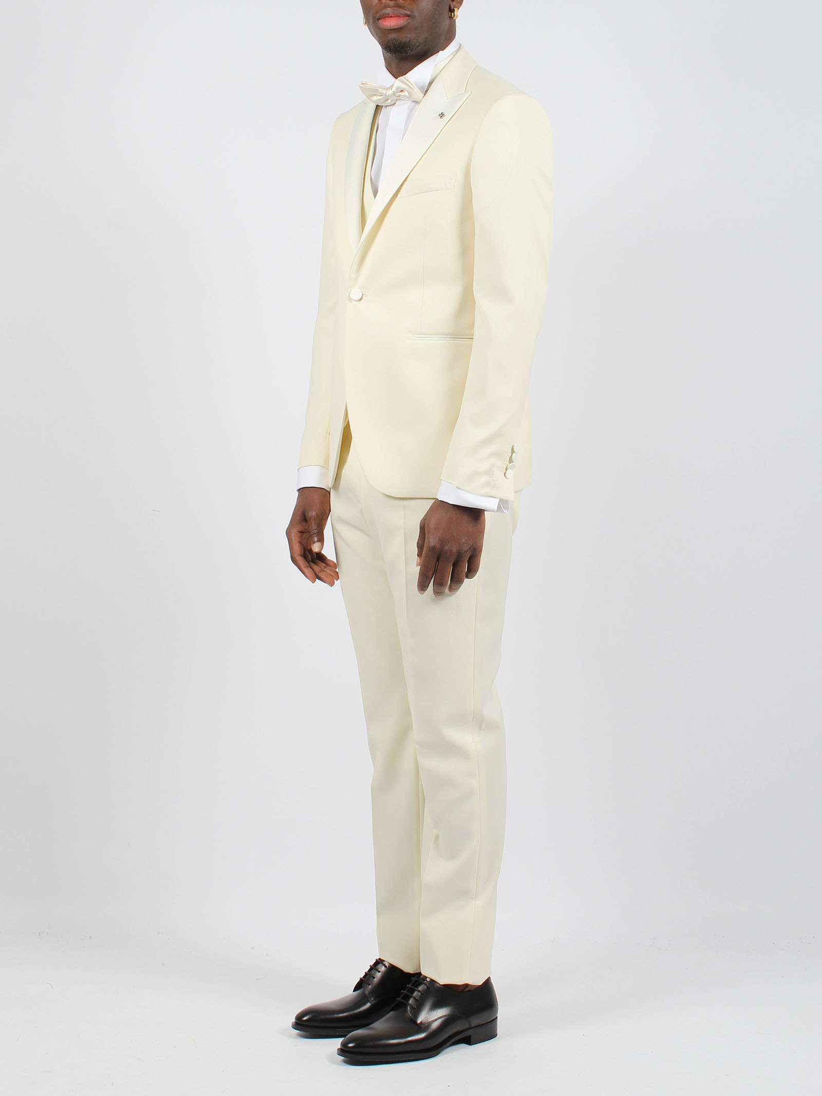 Tagliatore 3 Pieces Single Breasted Tailored Suit In White