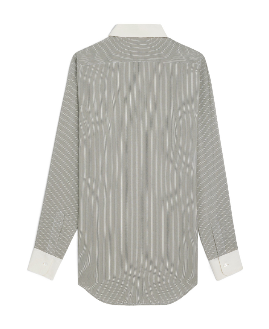 CELINE ROMY SHIRT IN STRIPED SILK