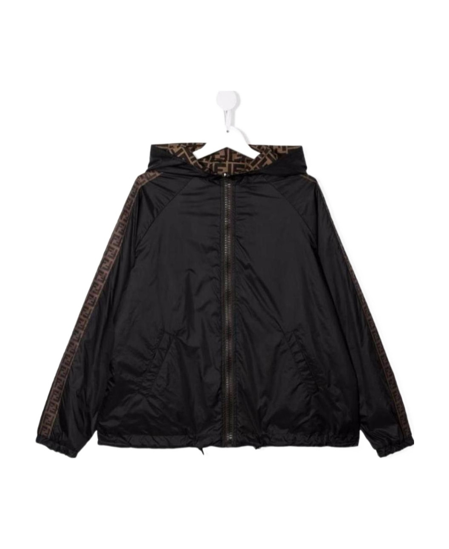 FENDI FENDI KIDS REVERSIBLE HOODED JACKET
