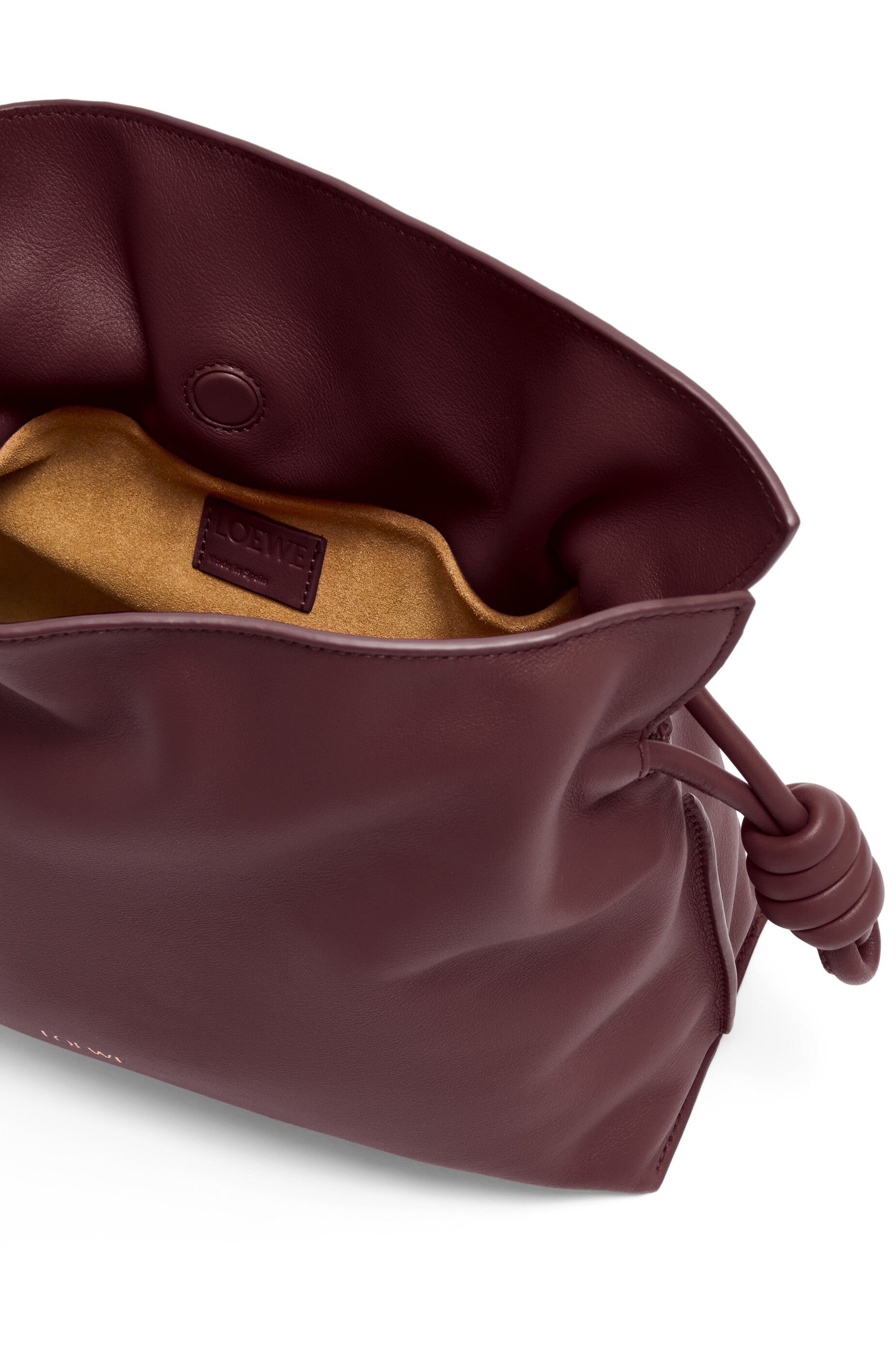 Loewe Flamenco Clutch In Nappa Calfskin In Red