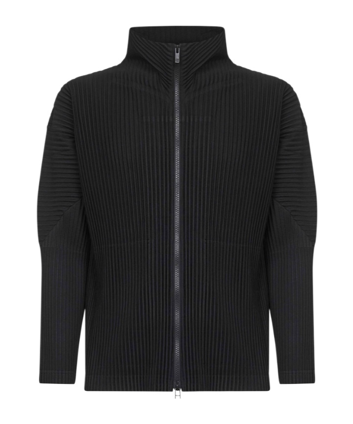 Issey Miyake Long-sleeved Knitted Cardigan In Black
