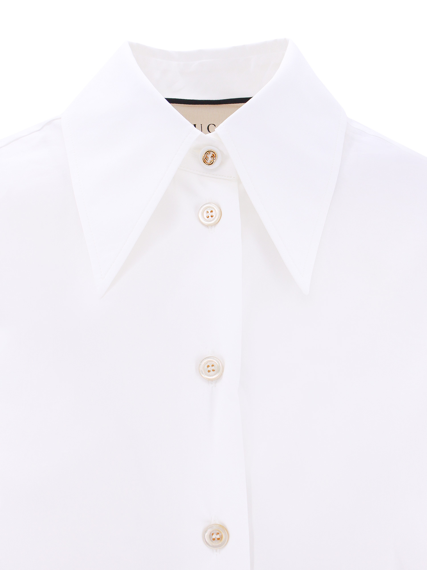 Gucci Buttoned-up Cotton Shirt In White