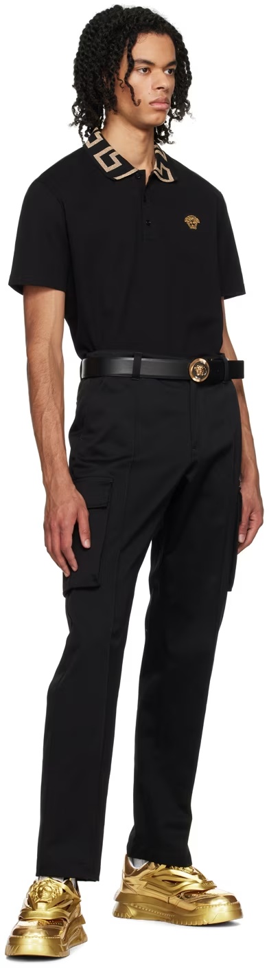 Versace Enamel Medusa Biggie Belt In Nude