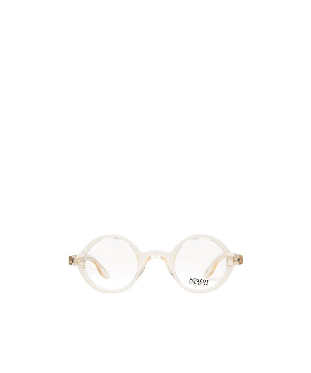 Moscot Zolman Round-frame Glasses In White