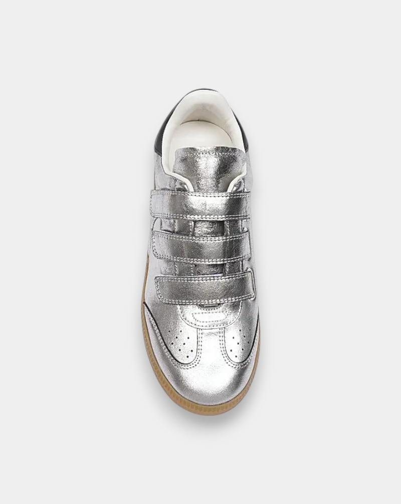Isabel Marant Round-toe Low-top Casual Shoes In Silver