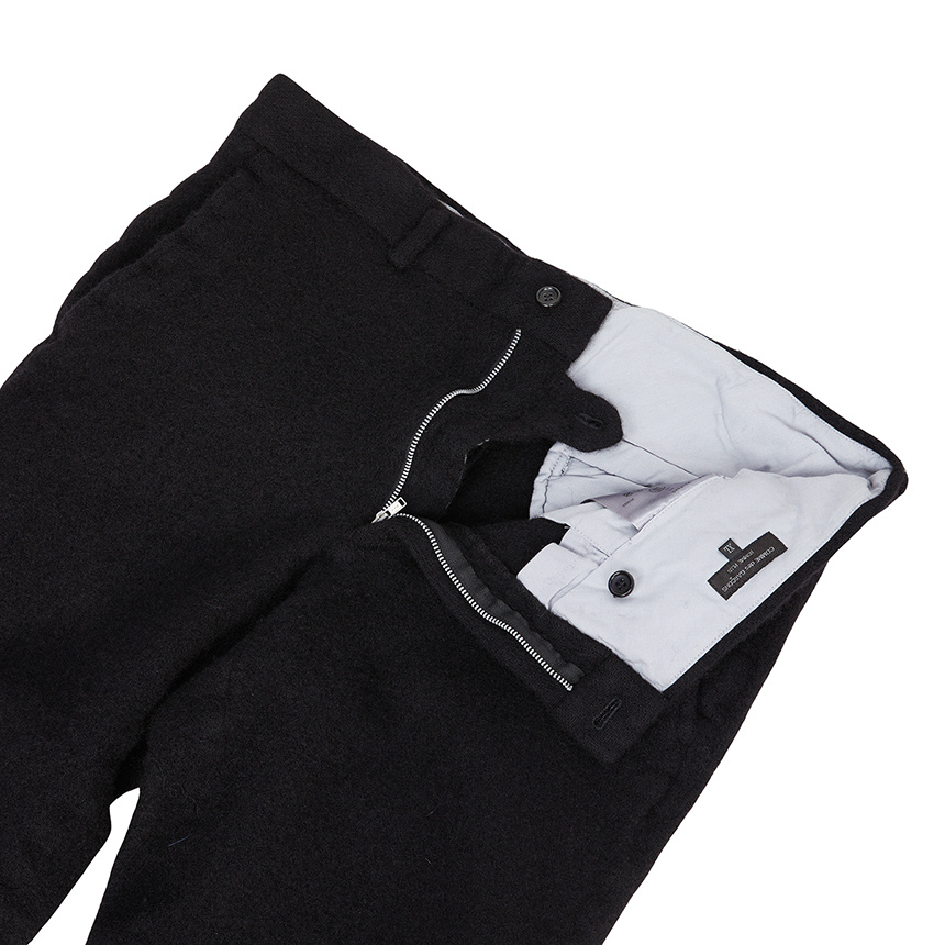 Comme Des Garçons Belt Loops Slacks In Black