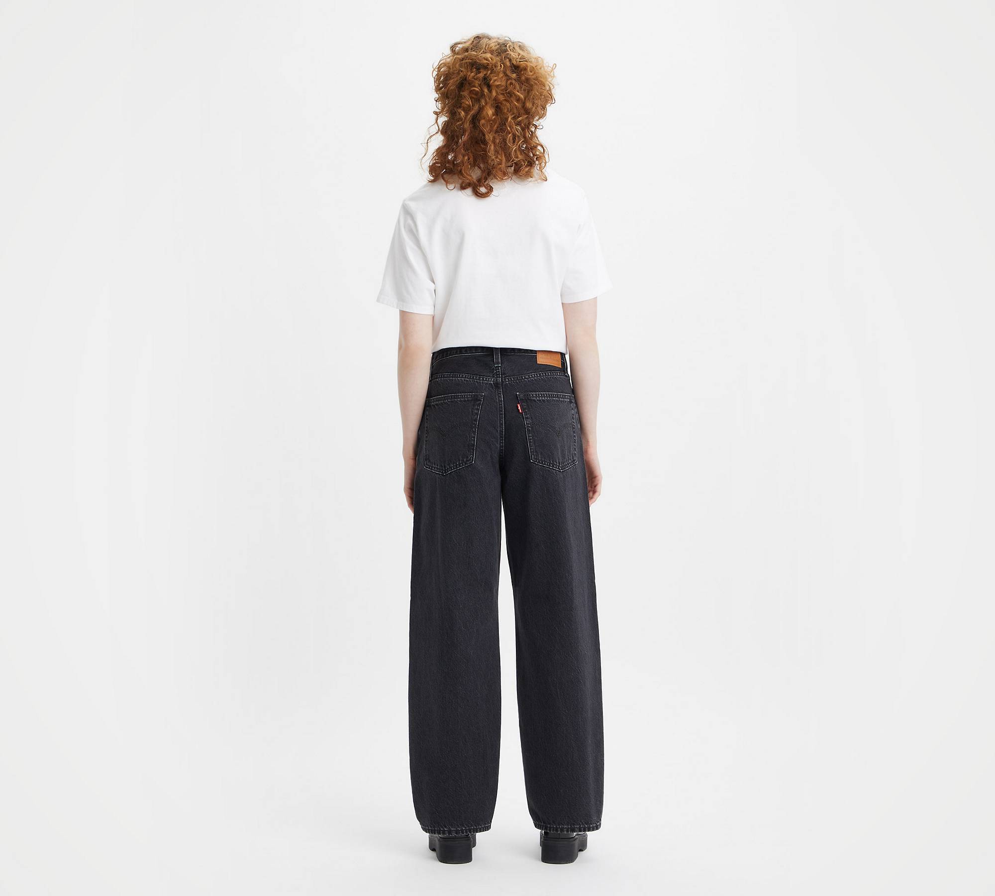 Shop Levi's Mid-rise Straight-leg Jeans In Black