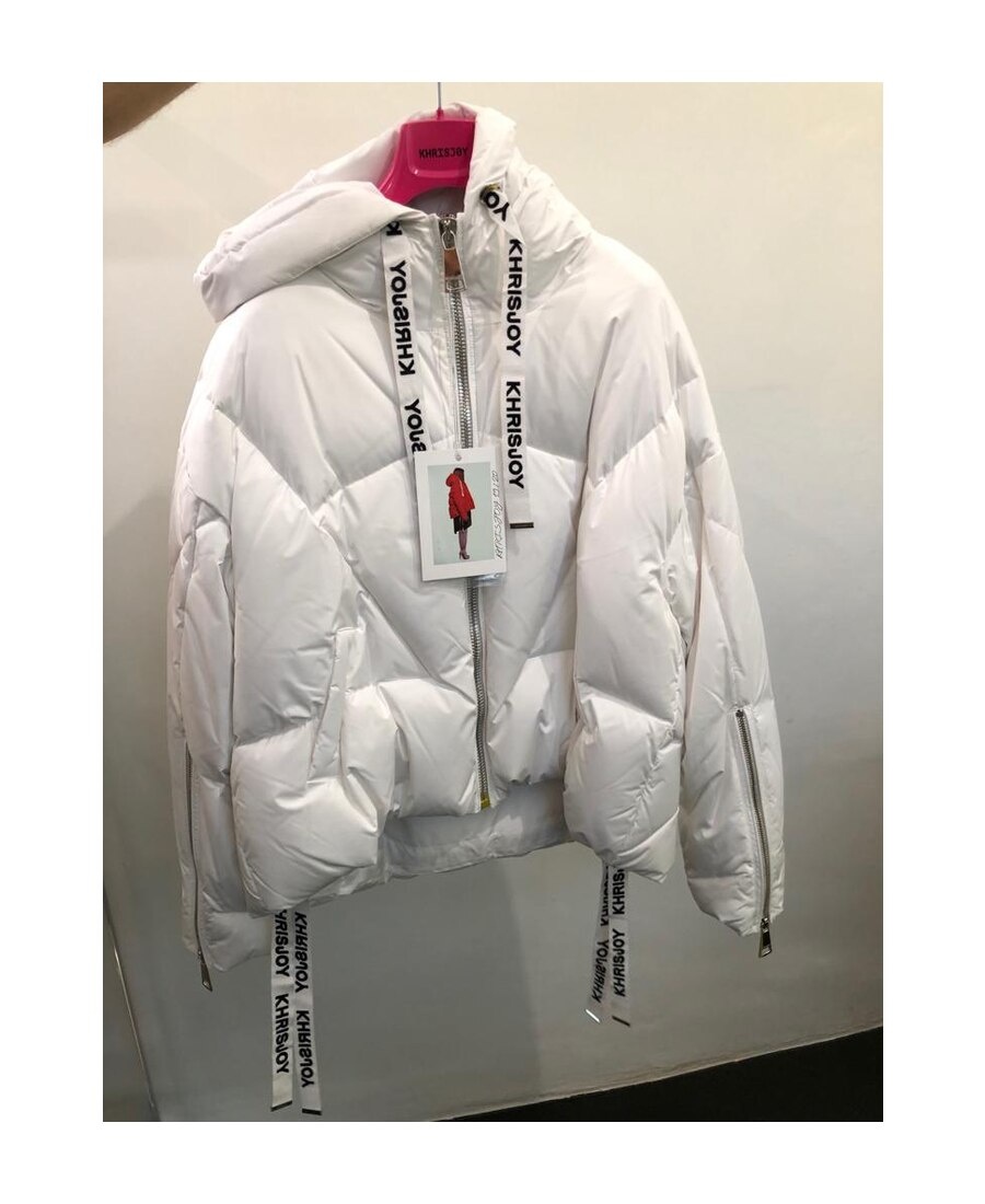 Khrisjoy Iconic Hooded Puffer Jacket In White