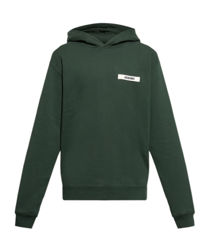 Jacquemus Gros-grain Hoodie In Black